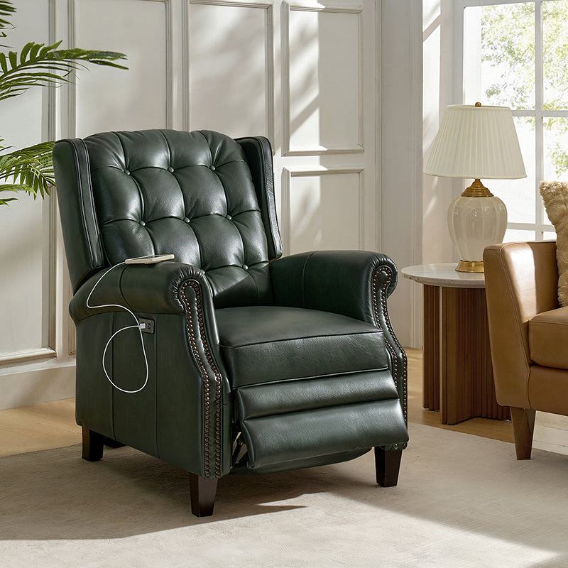 Ruben Buttery Leather Power Recliner
