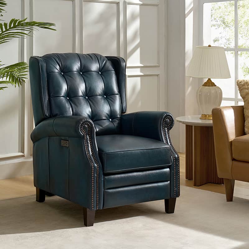 Ruben Buttery Leather Power Recliner