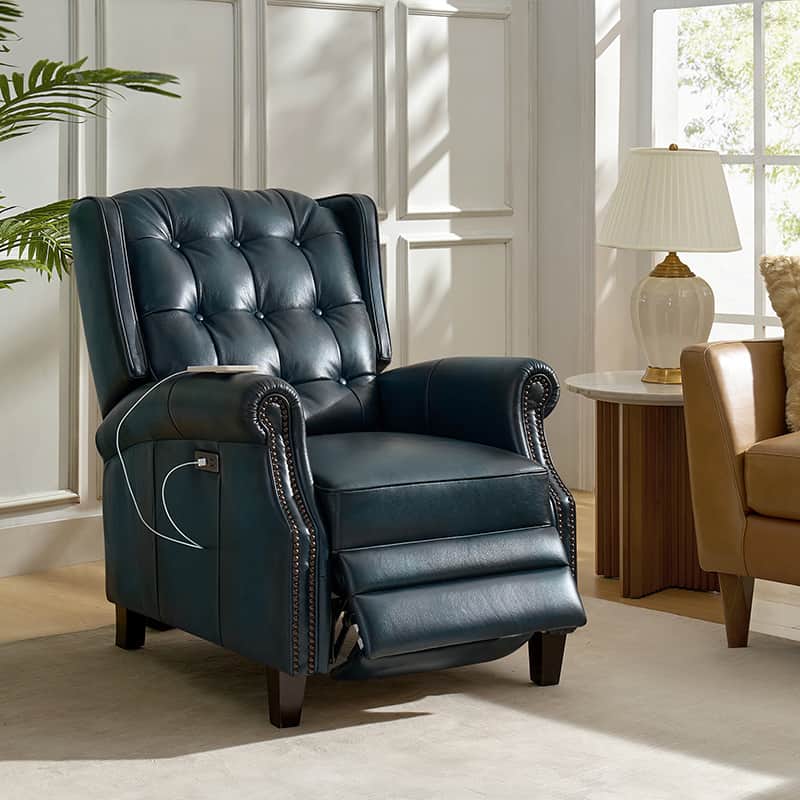 Ruben Buttery Leather Power Recliner
