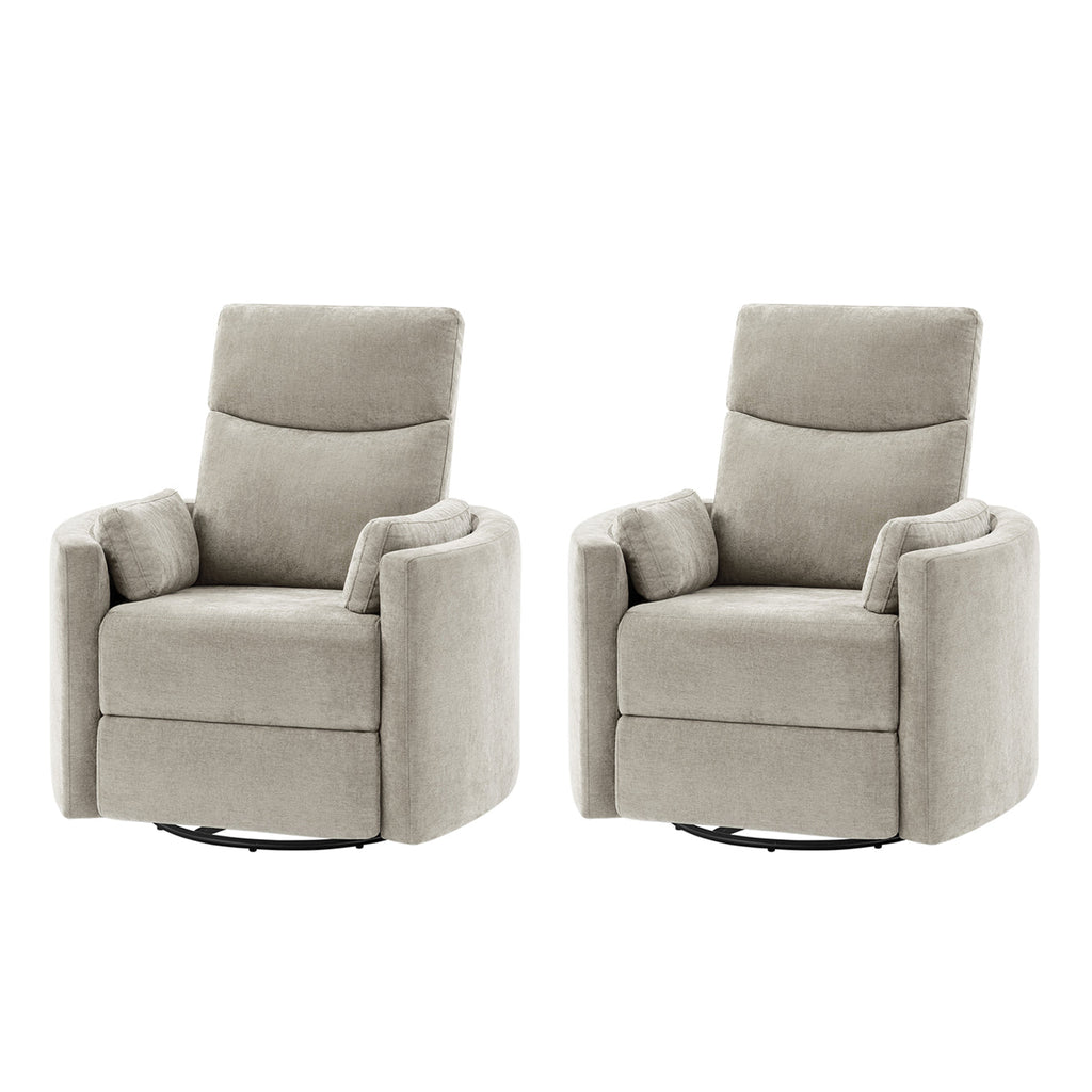 Monica Swivel Rocker Power Recliner with Movable Pillows(Optional Types)
