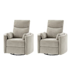 Monica Swivel Rocker Power Recliner with Movable Pillows(Optional Types)
