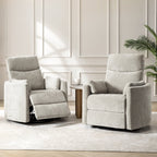 Monica Swivel Rocker Power Recliner with Movable Pillows(Optional Types)