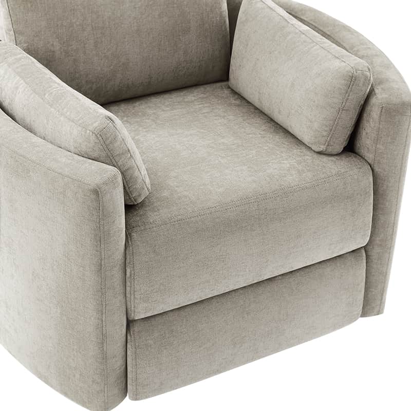 Monica Swivel Rocker Power Recliner with Movable Pillows(Optional Types)