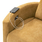 Monica Swivel Rocker Power Recliner with Movable Pillows(Optional Types)