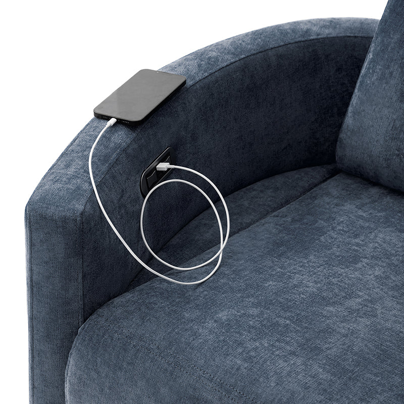 Monica Swivel Rocker Power Recliner with Movable Pillows(Optional Types)