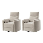 Monica Swivel Rocker Power Recliner with Movable Pillows(Optional Types)