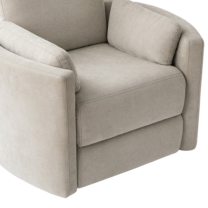 Monica Swivel Rocker Power Recliner with Movable Pillows(Optional Types)