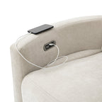 Monica Swivel Rocker Power Recliner with Movable Pillows(Optional Types)