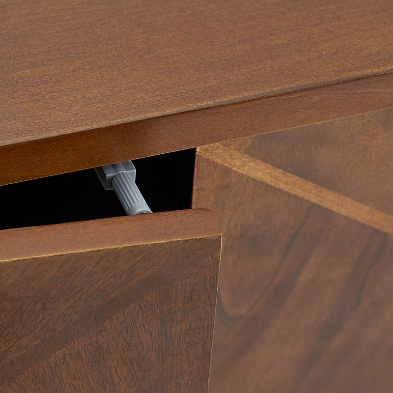 Marcos 60 Wide Mid-century Geometric Patterns Sideboard with Solid Wood Legs