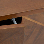 Marcos 60 Wide Mid-century Geometric Patterns Sideboard with Solid Wood Legs