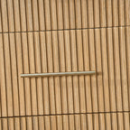 Modern Solid Wood Fluted Dresser with 6 Drawers & Oak Texture